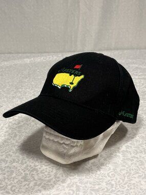 Masters Golf Hat Augusta National Strapback Black USA Map Logo Cap
